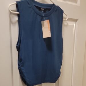 Aritzia Navy Blue Muscle Tee